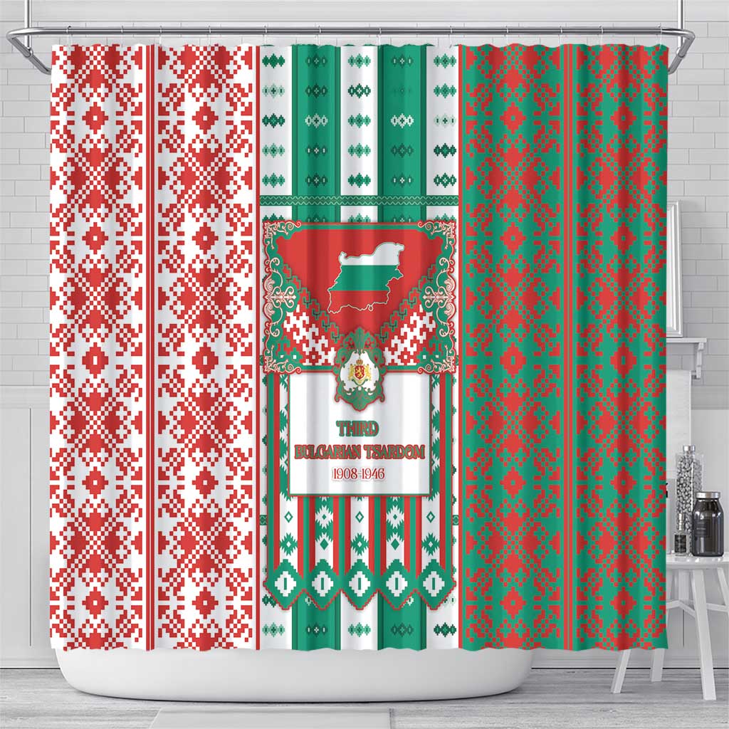 Tsardom Of Bulgaria Shower Curtain Slavic Patterns - Wonder Print Shop