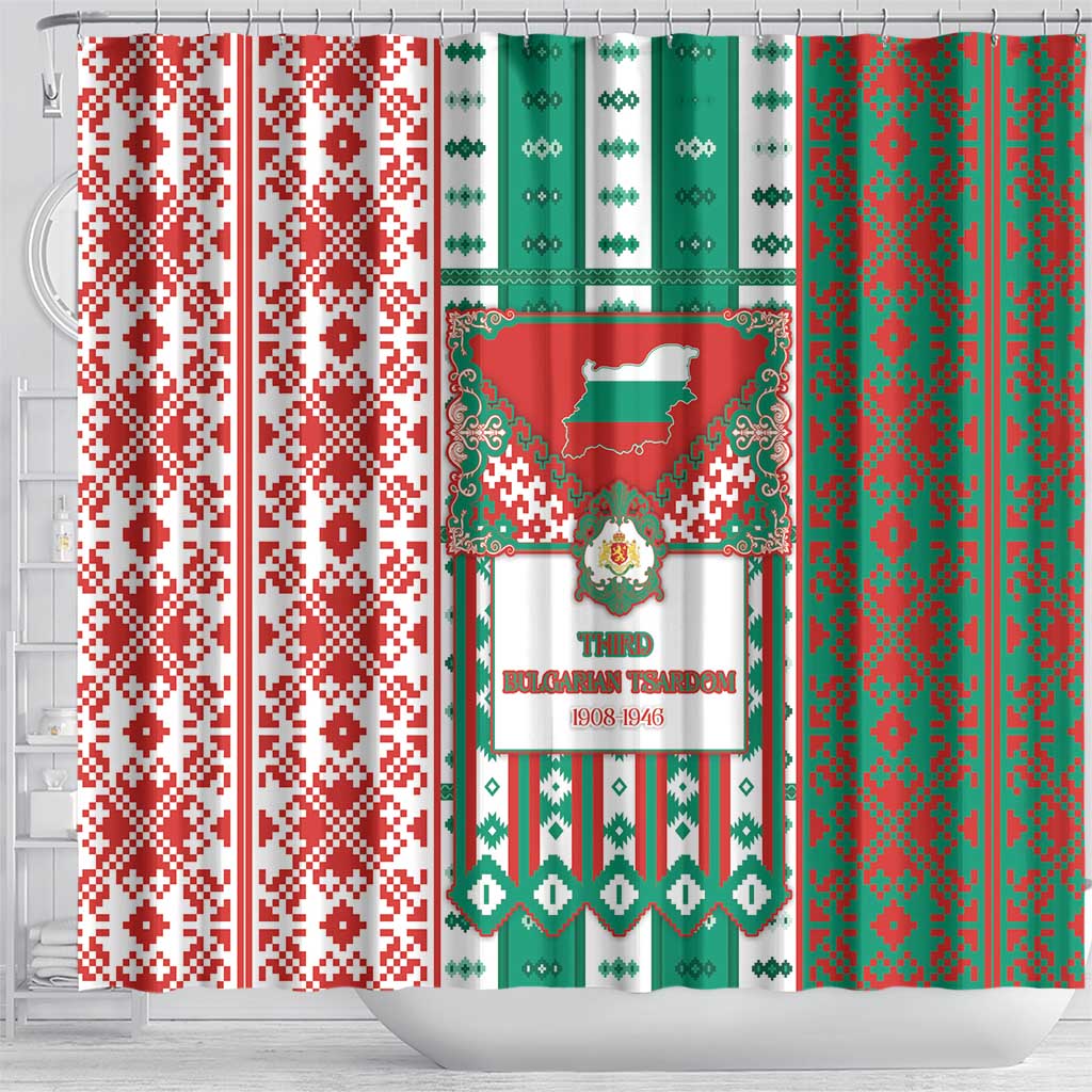 Tsardom Of Bulgaria Shower Curtain Slavic Patterns - Wonder Print Shop