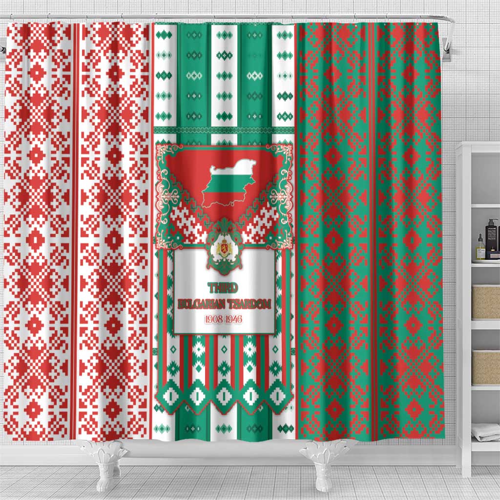 Tsardom Of Bulgaria Shower Curtain Slavic Patterns - Wonder Print Shop
