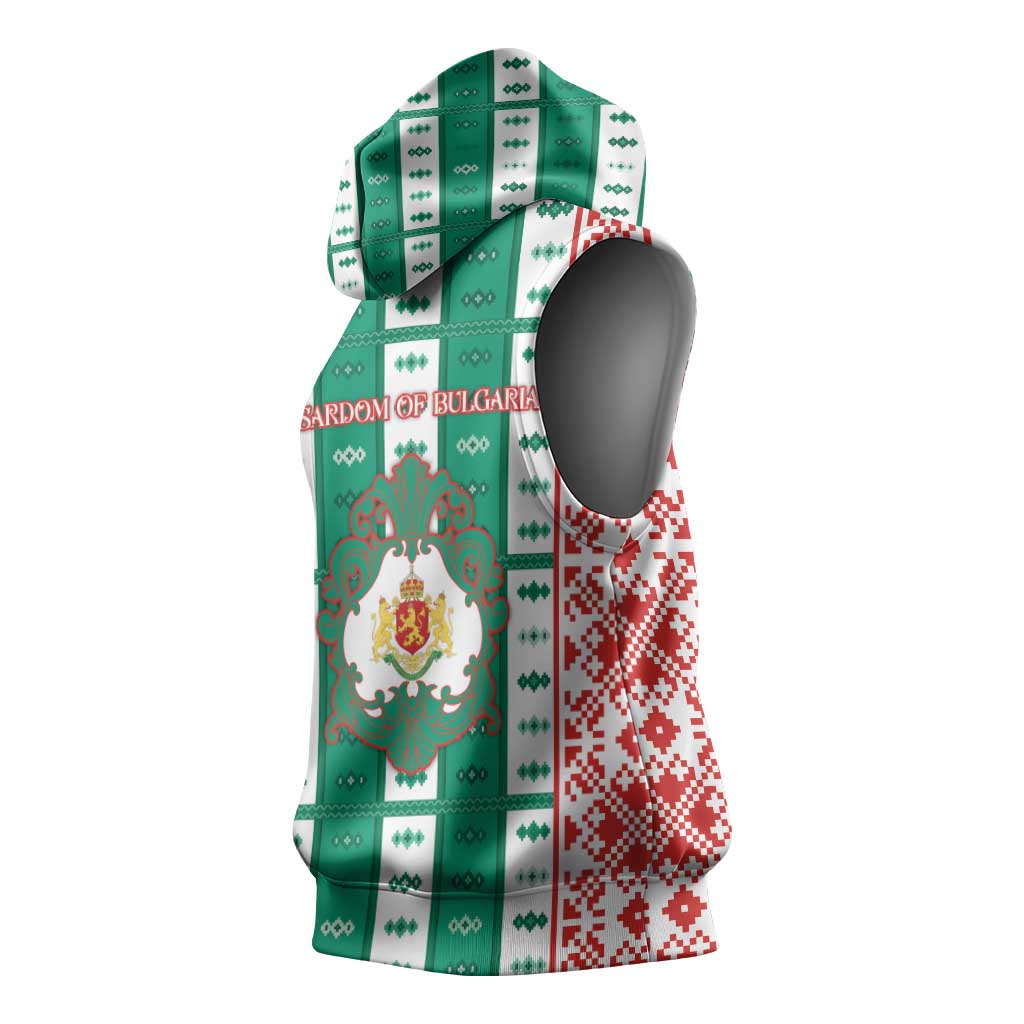 Tsardom Of Bulgaria Sleeveless Hoodie Slavic Patterns - Wonder Print Shop