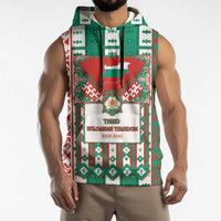 Tsardom Of Bulgaria Sleeveless Hoodie Slavic Patterns - Wonder Print Shop