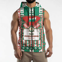 Tsardom Of Bulgaria Sleeveless Zip Hoodie Slavic Patterns - Wonder Print Shop