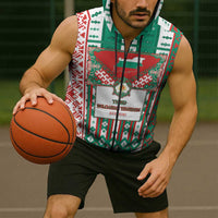 Tsardom Of Bulgaria Sleeveless Zip Hoodie Slavic Patterns - Wonder Print Shop