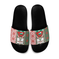 Tsardom Of Bulgaria Slide Sandals Slavic Patterns - Wonder Print Shop