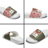 Tsardom Of Bulgaria Slide Sandals Slavic Patterns - Wonder Print Shop