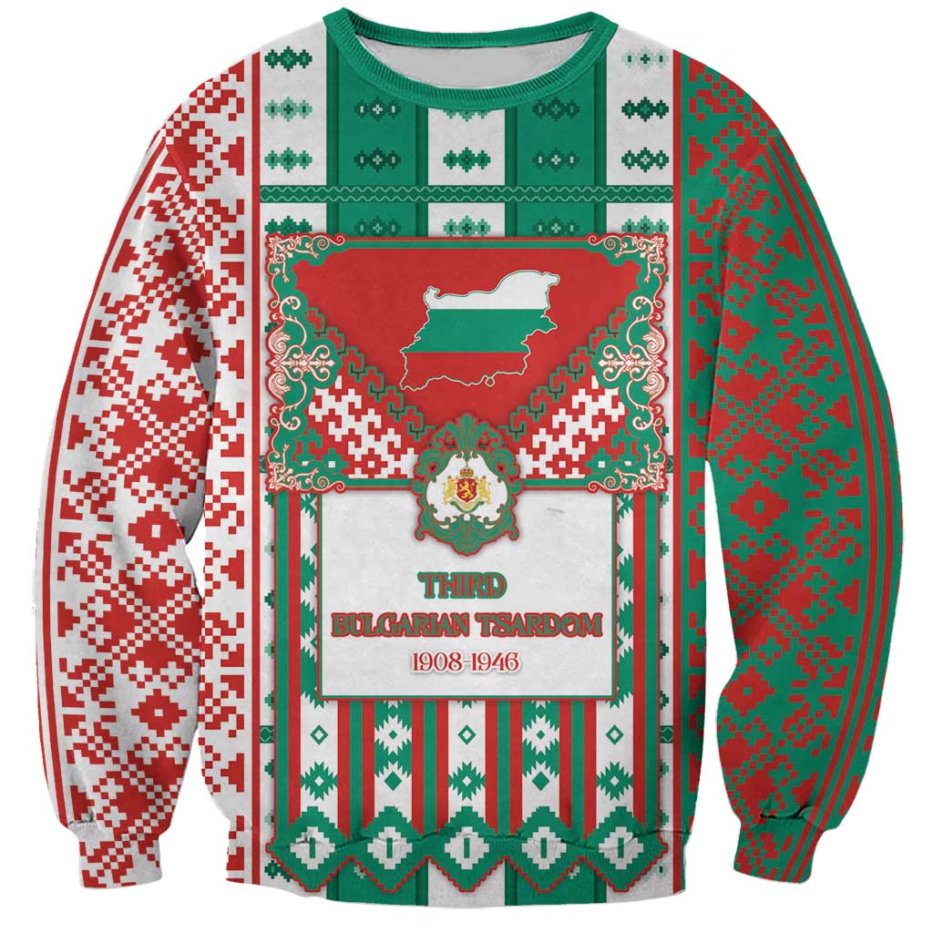 Tsardom Of Bulgaria Sweatshirt Slavic Patterns - Wonder Print Shop