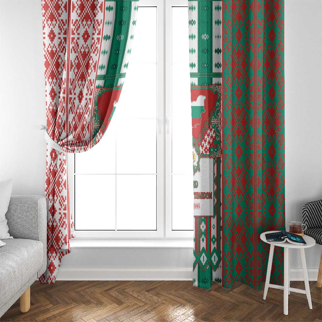 Tsardom Of Bulgaria Window Curtain Slavic Patterns - Wonder Print Shop