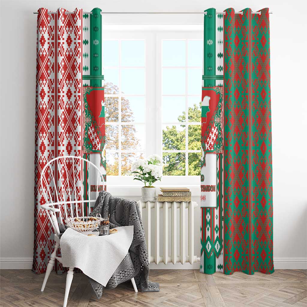 Tsardom Of Bulgaria Window Curtain Slavic Patterns - Wonder Print Shop