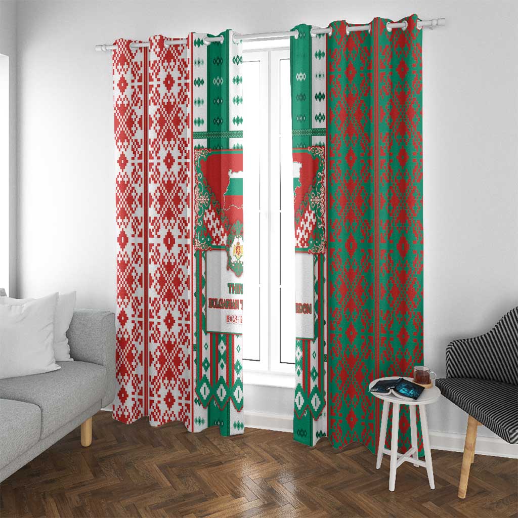 Tsardom Of Bulgaria Window Curtain Slavic Patterns - Wonder Print Shop
