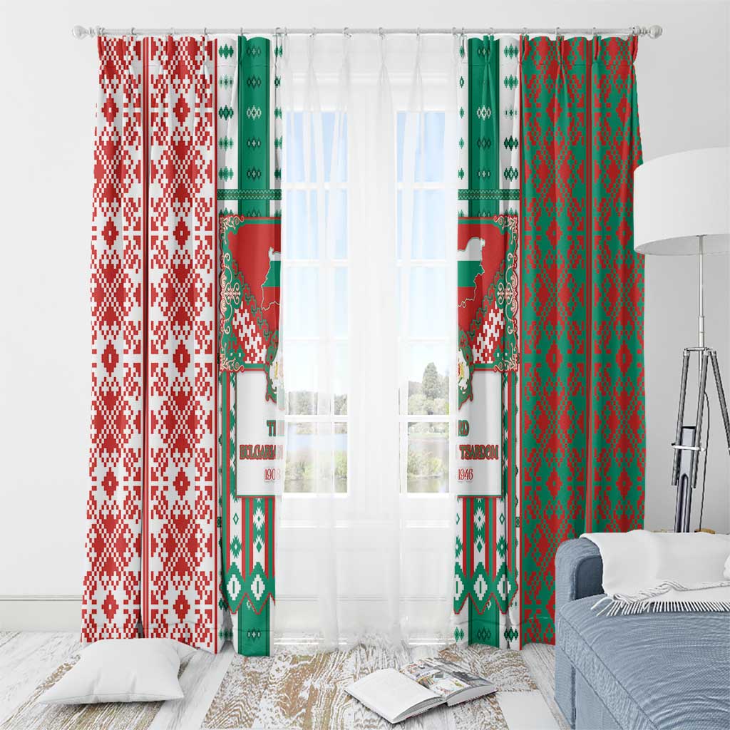 Tsardom Of Bulgaria Window Curtain Slavic Patterns - Wonder Print Shop