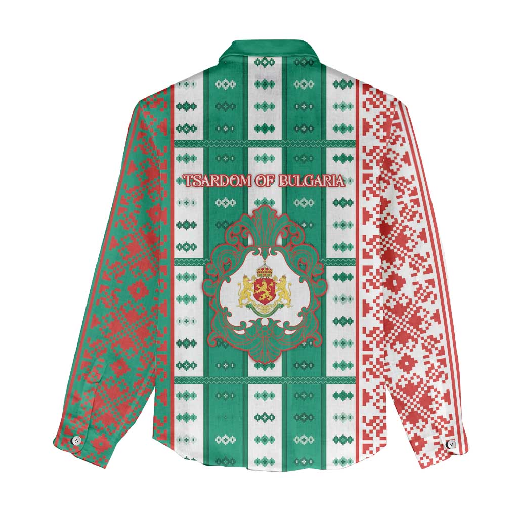 Tsardom Of Bulgaria Women Casual Shirt Slavic Patterns - Wonder Print Shop