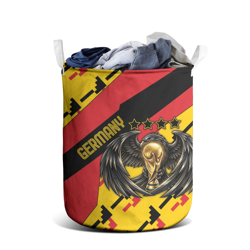 Germany Football Laundry Basket Majestic Eagle And Gold Trophy Unique Style