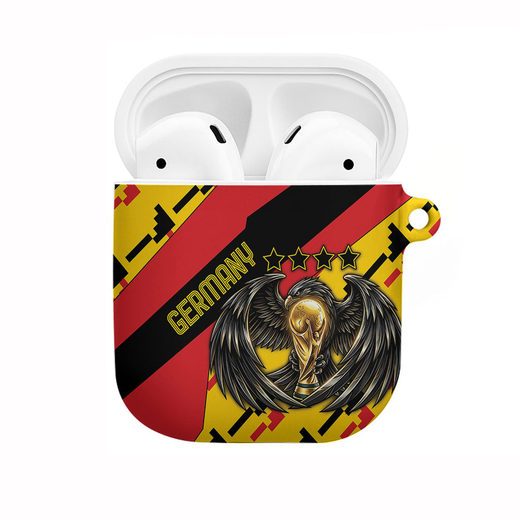 Germany Football AirPods Case Majestic Eagle And Gold Trophy Unique Style