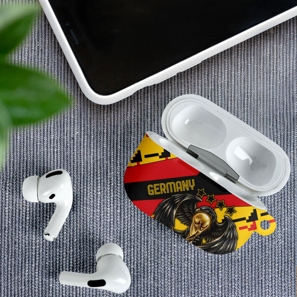 Germany Football AirPods Case Majestic Eagle And Gold Trophy Unique Style