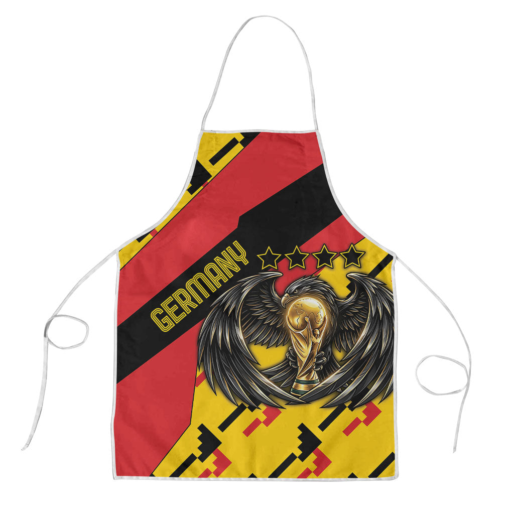 Germany Football Apron Majestic Eagle And Gold Trophy Unique Style