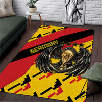 Germany Football Area Rug Majestic Eagle And Gold Trophy Unique Style