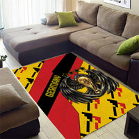 Germany Football Area Rug Majestic Eagle And Gold Trophy Unique Style