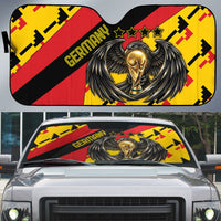 Germany Football Auto Sun Shade Majestic Eagle And Gold Trophy Unique Style