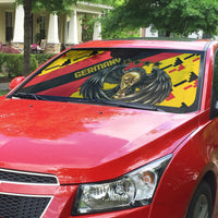 Germany Football Auto Sun Shade Majestic Eagle And Gold Trophy Unique Style
