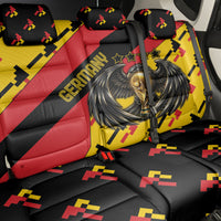 Germany Football Back Car Seat Cover Majestic Eagle And Gold Trophy Unique Style