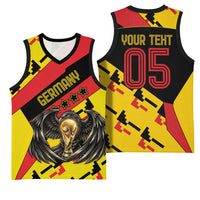 Custom Germany Football Basketball Jersey Majestic Eagle And Gold Trophy Unique Style