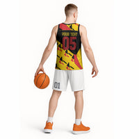 Custom Germany Football Basketball Jersey Majestic Eagle And Gold Trophy Unique Style