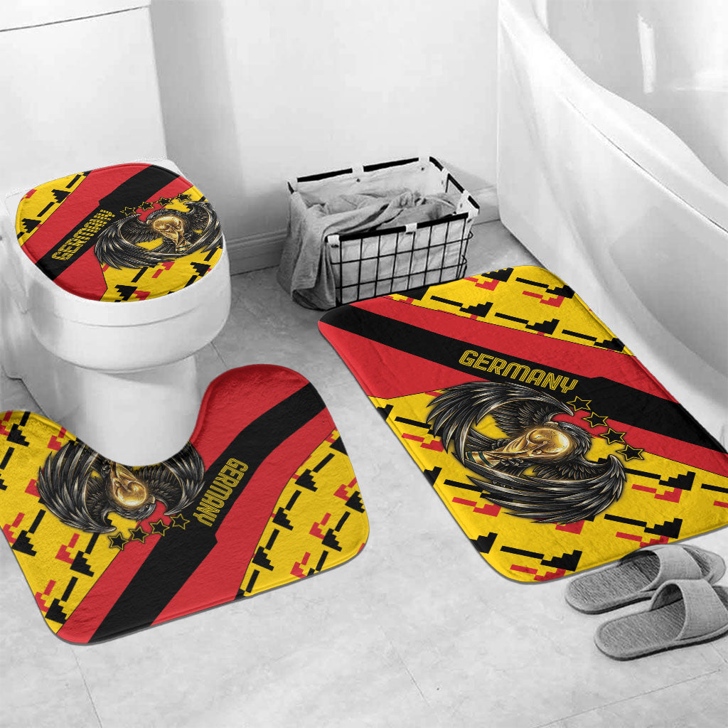 Germany Football Bathroom Set Majestic Eagle And Gold Trophy Unique Style