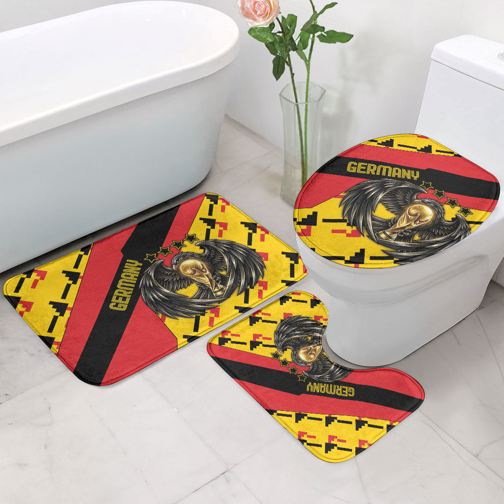 Germany Football Bathroom Set Majestic Eagle And Gold Trophy Unique Style