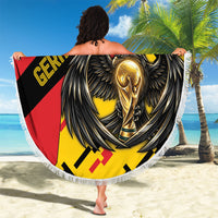 Germany Football Beach Blanket Majestic Eagle And Gold Trophy Unique Style