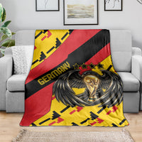 Germany Football Blanket Majestic Eagle And Gold Trophy Unique Style