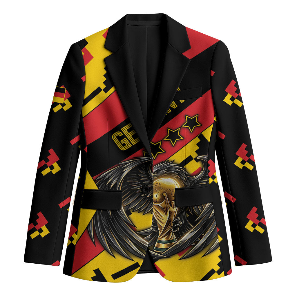 Custom Germany Football Blazer Majestic Eagle And Gold Trophy Unique Style
