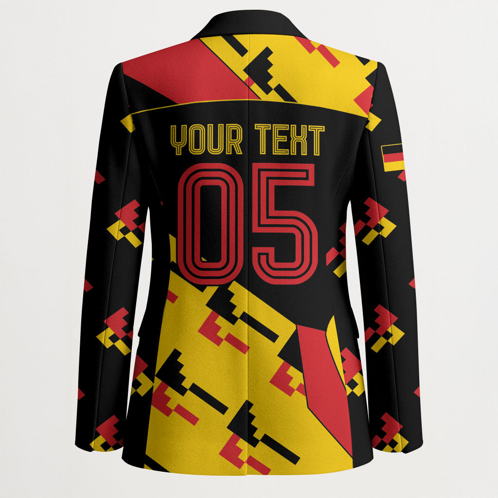 Custom Germany Football Blazer Majestic Eagle And Gold Trophy Unique Style