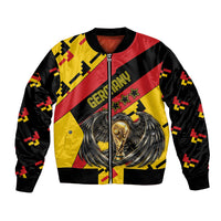 Custom Germany Football Bomber Jacket Majestic Eagle And Gold Trophy Unique Style