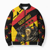 Custom Germany Football Bomber Puffer Jacket Majestic Eagle And Gold Trophy Unique Style