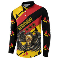 Custom Germany Football Button Sweatshirt Majestic Eagle And Gold Trophy Unique Style