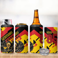 Custom Germany Football 4 in 1 Can Cooler Tumbler Majestic Eagle And Gold Trophy Unique Style