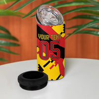Custom Germany Football 4 in 1 Can Cooler Tumbler Majestic Eagle And Gold Trophy Unique Style