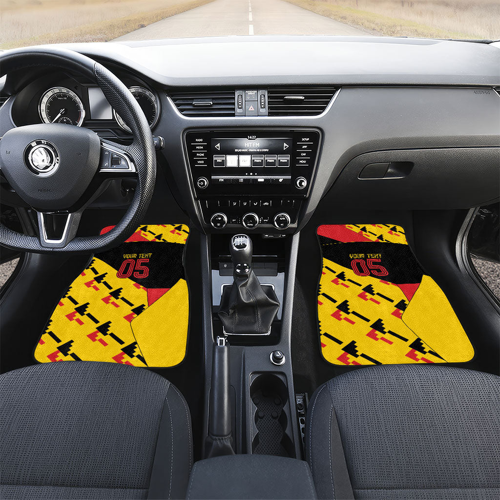 Custom Germany Football Car Mats Majestic Eagle And Gold Trophy Unique Style