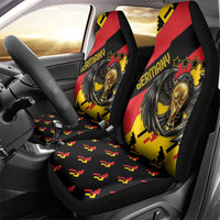 Germany Football Car Seat Cover Majestic Eagle And Gold Trophy Unique Style