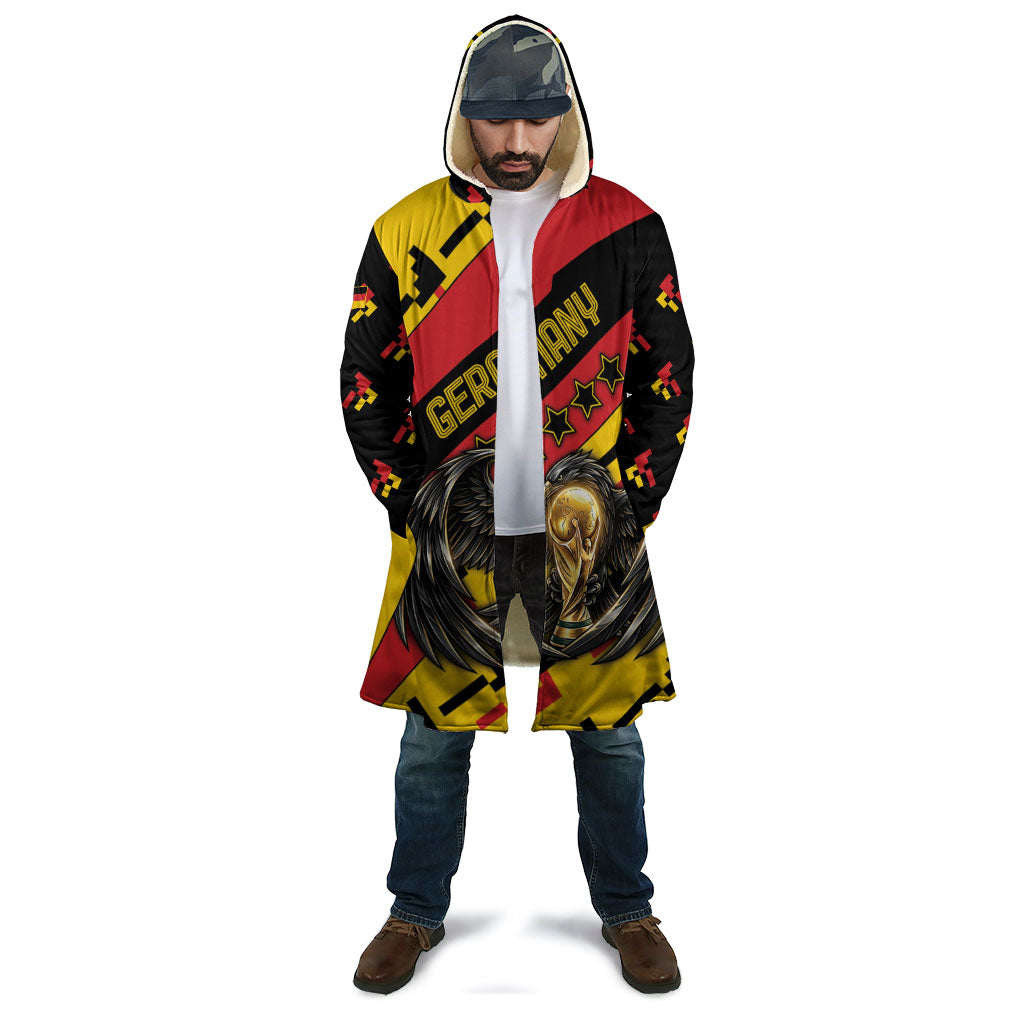 Custom Germany Football Cloak Majestic Eagle And Gold Trophy Unique Style