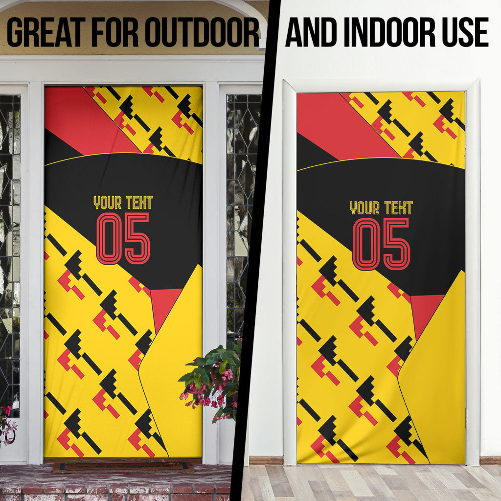 Custom Germany Football Door Cover Majestic Eagle And Gold Trophy Unique Style