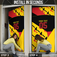 Custom Germany Football Door Cover Majestic Eagle And Gold Trophy Unique Style
