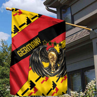 Germany Football Garden Flag Majestic Eagle And Gold Trophy Unique Style