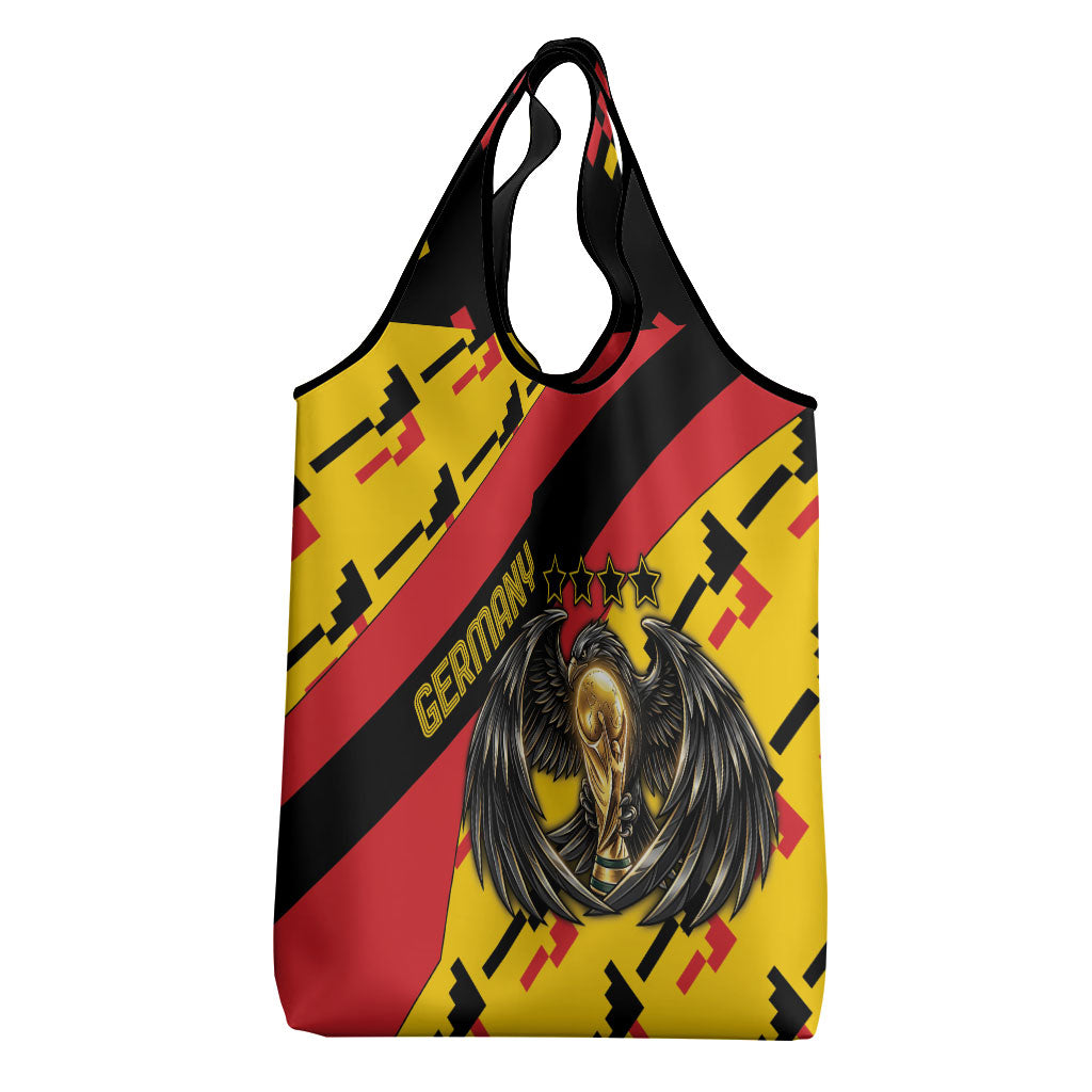 Germany Football Grocery Bag Majestic Eagle And Gold Trophy Unique Style