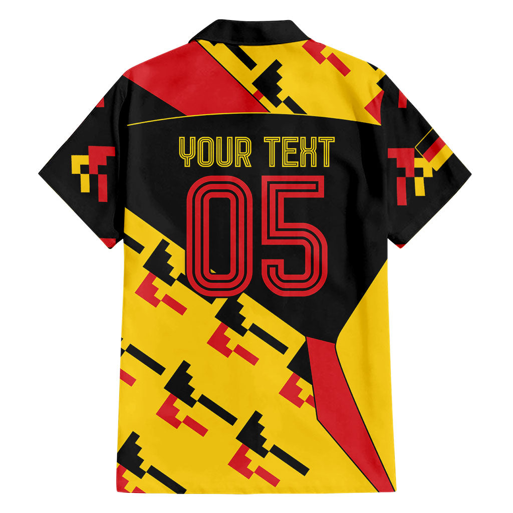 Custom Germany Football Hawaiian Shirt Majestic Eagle And Gold Trophy Unique Style