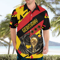 Custom Germany Football Hawaiian Shirt Majestic Eagle And Gold Trophy Unique Style