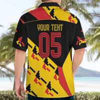 Custom Germany Football Hawaiian Shirt Majestic Eagle And Gold Trophy Unique Style