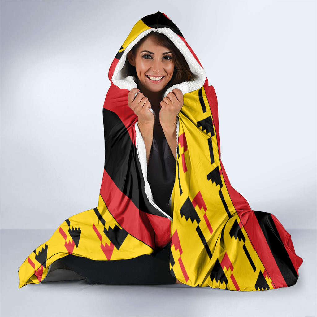 Germany Football Hooded Blanket Majestic Eagle And Gold Trophy Unique Style