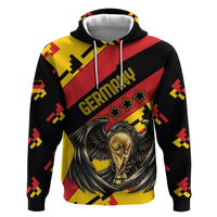 Custom Germany Football Hoodie Majestic Eagle And Gold Trophy Unique Style