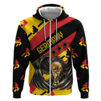 Custom Germany Football Hoodie Majestic Eagle And Gold Trophy Unique Style